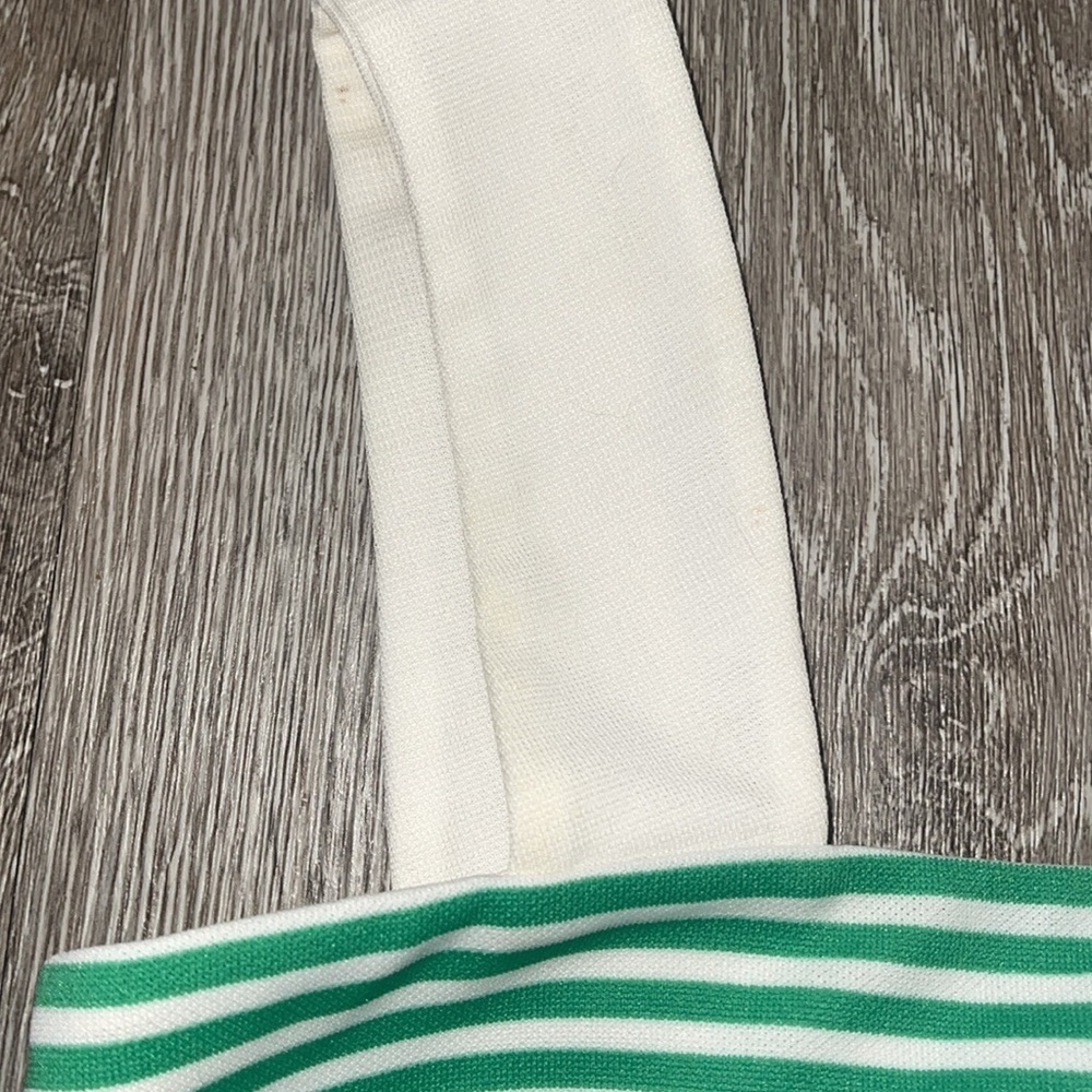 1970s Vintage Top Seed tennis dress white and green active athletic - Picture 2 of 6